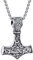 Collar Vikingo Nórdico, Collar de Vikingo de Acero Inoxidable, Hombre Joyería de Nórdico para Hombre, Martillo de Thor Collares