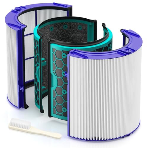 Filtro de repuesto para purificador de aire Dyson TP04 DP04 HP04 DP05 TP05, H13 True HEPA filtro y filtro de carbón activo para purificador de aire Dyson