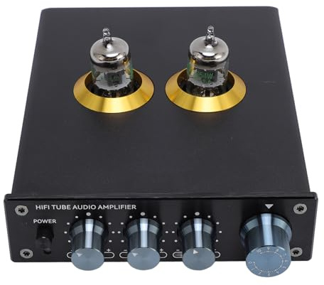 Phono Tube -Verstärker, Stereo -HiFi -Rohr -Audioverstärker mit R Ca -Eingangsausgang, HiFi -Audiophiler Vorverstärker füR das Home -Stereo -Audiosystem (EU-Stecker)