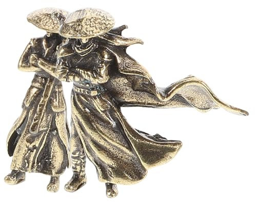 Toyvian 2stücke Miniatur Chinesische Krieger Figuren Antike Chinesische Statuen Für Bonsai Und Garten-Dekoration Für Mikro-landschaften Und Zen-gärten