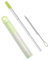 KEXIAO Lot de pailles réutilisables en acier inoxydable rétractable avec pailles en silicone pour voyage et travail