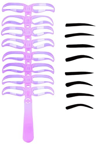 Kit Forme Sopracciglia,8 Stili Trucco Sopracciglia - Modelli Lavabili per Donne Ideali per Trucco Professionale Viaggio Quotidiano Festa