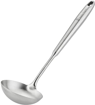 Stanley Rogers Monobloc Stainless Steel Soup Ladle, Satin Finish 33.5x9.5cm