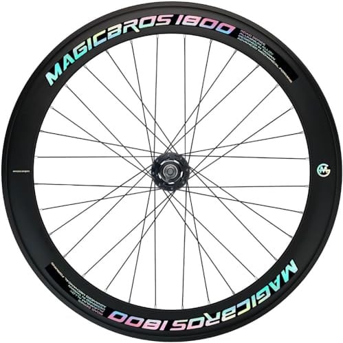 CUCKQUIC 700C Fixie-Fahrrad-Laufradsatz aus Aluminiumlegierung, Singlespeed-Rennrad, Vorder- und Hinterrad 100/120 mm, V-Brake, 32 Loch, Höhe 40/60 mm Front,60mm