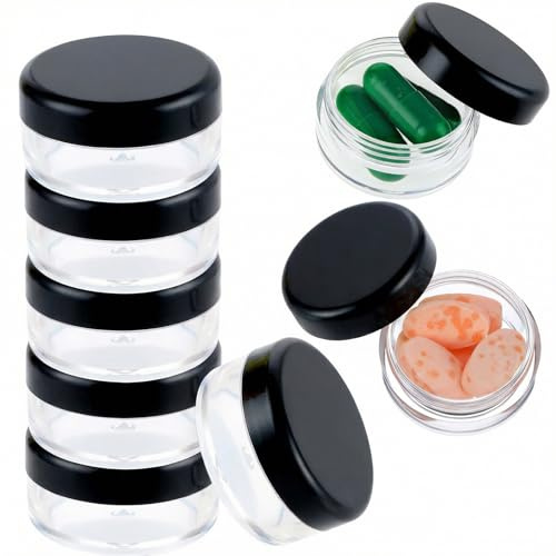 Dimeho Tablettenbox 8 Stück Mini-Pillendose Kleine Pillendose Reise-Pillendosen Handlicher und Feuchtigkeitsbeständiger Pillendose-Halter Medikamenten Aufbewahrungsbehälter für Aktenkoffer Hosentasche