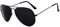 iceBoo Black Pilot Style Sunglasses Mens Womens - UV400 Protection, Black CAT.3 Lens, Black Metal Frame - Stylish & Durable Mens Sunglasses, Sunglasses Womens ((A9109))