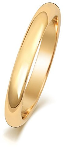 EDS Jewels 18 Karat (750) Gold 2,5mm D-Form Herren/Damen - Trauring/Ehering/Hochzeitsring WJS15037