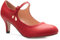 Olivia K womens Mary Jane,pumps, Red Pu, 8.5 B(M) US