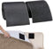 TEUVO Klettverschluss zum Nähen für Stoff, Nicht Klebstoff Schwarz Nylon Klettband für Kabel Verwaltung, DIY Handwerk Rund um Startseite und Büro, 11cm Breit und 2m Lang