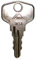 Roto Original Ersatzschlüssel 1G1 klein 37 mm für abschließbare Griffe, Silber