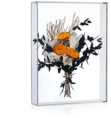MarccTipton 22,9 x 30,5 cm großer Schattenkasten, DIY Tischvitrine für getrocknete Blumen/Kinderzimmer/Geburtstag/Hochzeit/Partydekor, nur Box, ohne Bilderhalter hinten (4,4 cm Innentiefe)