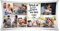 PR Print Royal Kissen selbst gestalten XXL - mit 7 Fotos Bedrucken - Glück ist einen Bonuspapa wie Dich zu haben - Geschenk Vatertag Geburtstag Weihnachten - Fotokissen in XXL inkl. Füllung, 80x40 cm