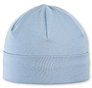 Sterntaler Baby Jungen Beanie Baby Organic Cotton Beanie - Beanie Baby, Kinderbeanie, Babymütze - aus Baumwolle mit Bindeband - bleu, 35