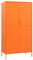 vidaXL Kleiderschrank Garderobenschrank Dielenschrank Schlafzimmerschrank Stahlschrank Lagerschrank Mehrzweckschrank Schrank Orange 90x50x180cm Stahl