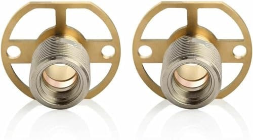 Easy Shower Mounting Systems Kit for Strong Shower Valve Connections and Leak Free installations - BSP Wall Mounting Bar Valve Fixing Brackets for Bar Shower Or Bath Mixer Tap (1 x Pair, 1, Pair)