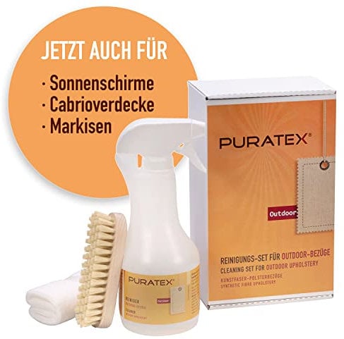 PURATEX Reinigungs Set für Outdoor Stoffe wie Sonnenschirme Markisen Polster Cabrioverdecke