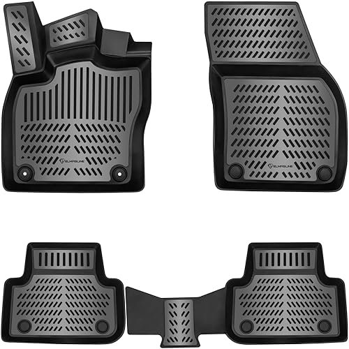 ELMASLINE 3D Gummimatten Set für SEAT Leon 2020-2025 | Passt Nicht in Mild-Hybrid!!! | Hoher 5cm Rand | Zubehör Fußmatten