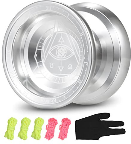 Lixada Yoyo Yo-Ball aus Aluminium, mit Schnüren und Handschuh