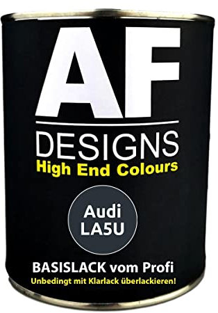 250ML Autolack für Audi LA5U Royalblau Metallic Basislack spritzfertig
