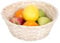 10 x Round Natural Bamboo Wicker Bread Basket Retail Shop Display Christmas Hamper (Small)