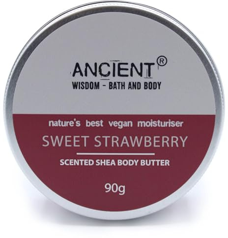 Ancient Wisdom Scented Shea Body Butter 90g - Sweet Strawberry