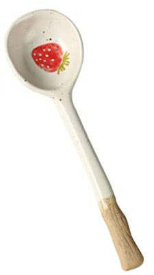 ZaKhs Chinesischer Löffel, Ramenlöffel, Kaffeebesen, japanischer Löffel, Keramiklöffel, Suppenlöffel, Dessertlöffel, kreativer Frühstückslöffelgriff, Besteck, Heimküche, Kaffeerührer, Cocktailrührer