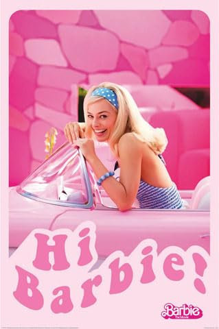 Barbie - Movie - Hi Barbie - Poster - Größe 61x91,5 cm + 1 Packung tesa Powerstrips® - Inhalt 20 Stück