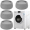 4Pcs Washing Machine Vibration Pads,Anti Vibration Pads for Washing Machine,Washing Machine Feet,Universal Rubber Shock Absorber Mat for Dryer,Prevent Noise & Slips |
