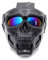 LARUISEE Masque de protection pour moto - Motif tête de mort - Protection contre les UV