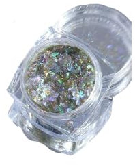 siduytin Bright Beautiful Holographic Nail Glitter Strong Adhesion Good Sealing Practical Art Powder Washable Craft Sequins, Type 3