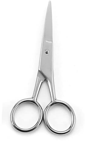 Stainless Steel Beard Scissors for Men, 10cm Body Hair Clipper