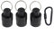 3Pcs SDS Shank Screwdriver Bits Holder Extension Bar, Aluminum Alloy Drill Storage Keychain, With Storage Carabiner Clip, For Electric Drivers And Handheld Tools