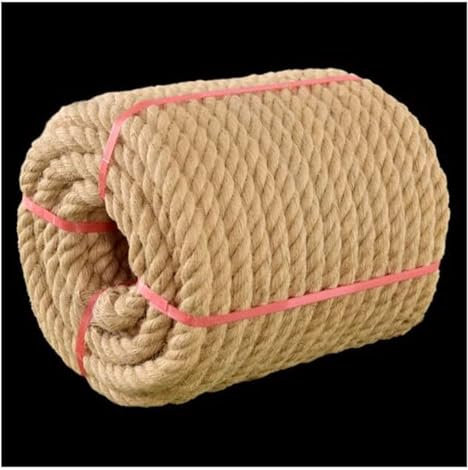 VDLLQYN, Corde de Jute Corde de Chanvre 24mm X 10M Corde de Sisal et Ficelle de Jute épaisse for gratter Poste remorqueur de Guerre Corde Ficelle de Bagages ,Corde de Chanvre(14MM 10M)