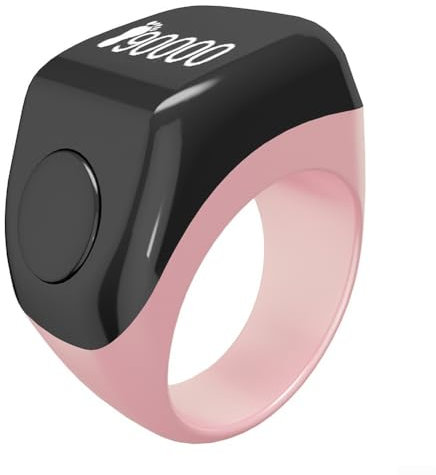 Intelligenter Gebetsring mit Vibration und benutzerfreundlichem OLED-Bildschirm (für Pink)