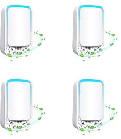 Aimoh Plug-in Negative Ion Air Purifier, Mini Portable Plug in Air Purifier for Home, Remove Smell, Pollutants, Smoke, Suitable for Bedrooms, Toilets, Living Room,Athrooms,Closets,Pet Room