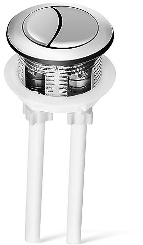 HOMSFOU Doppelspülung Wc-druckknopf Rund Wassersparender Toilettentaste Ersatz Knopf Für Wasserbehälter Einfache Montage Badezimmer Ersatzteil