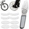 Bike Disc Brake Pads & Rotor Alignment Tool - Stainless Steel- Disc Brake Gap Regulator | Brake Rotor Truing Fork Stainless Steel Tool | Repair Gap Regulator With 8 Pads Replacement