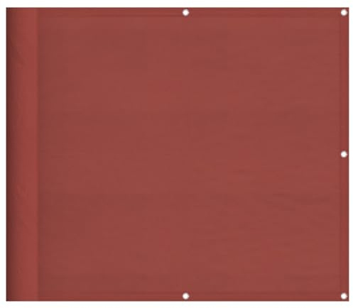 vidaXL Balkon-Sichtschutz Terrakotta 90x1000 cm 100% Polyester-Oxford, Balkonsichtschutz, Balkonbespannung, Balkon Windschutz, Sichtschutz