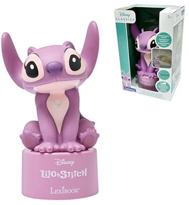 LEXIBOOK, Angel Luz Nocturna Bluetooth, NS02D1LXB | Altavoz Bluetooth, luz nocturna LED, rosa