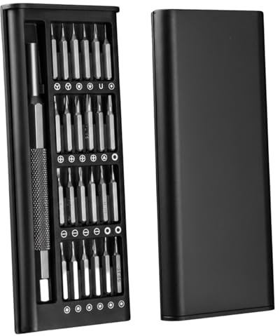 Ebksqs 24 in 1 Mini Schraubenzieher Set, Präzisionsschraubendreher für Uhren & Brillen, Magnetisches Feinmechaniker Werkzeug mit S2 Bits & Torx für Handy, Laptop, PC, PS5 Reparatur