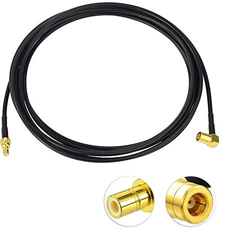 Eightwood DAB+ Antenneadapter SMB Kabel Auto Radio SMB Buchse auf SMB Stecker RG174 8.2ft 250cm DAB Antenne SMB Verlängerung für TechniSat Pioneer Sony Alpine MEHRWEG