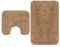 vidaXL Badematte 2-TLG. Beige Badteppich Badvorleger Badgarnitur Badezimmer