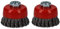 2pc Professional 80mm Wire Twist Knot Cup Brush for 4-1/2 M14 Angle Grinders