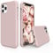 SURPHY iPhone 11 Pro Case, Liquid Silicone Case with Soft Microfibre Cushion Lining Protective Bumper Anti-Shock Cover Case for iPhone 11 Pro 5.8 Inch – Pink