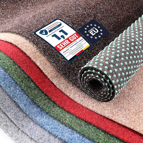 Tapis Gazon Artificiel GREEN - Marron 2,00m x 5,00m Tapis Type Gazon Synthétique au mètre | Moquette d'extérieur pour Balcon, Terrasse, Jardin