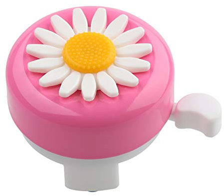 JFmall Kids Bike Bell, Cute Flower Bicycle Bell for Kids, Pink