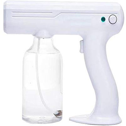 Disinfectant Sprayer Fogger, Disinfectant Steam Gun Handheld USB Rechargeable Nano Atomizer 800ML Large Capacity Adjustable Fogger for Home, Office, School or Garden
