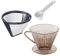 Westmark, 3tlg, Dauerfilter, Rostfreier Edelstahl/Kunststoff, Kaffee, Transparent/Weiß/Silber/Schwarz, 244322E8, ABS, Set: Dauer-Kaffeefilter Gr. 4 + Filterhalter Gr. 4 + Dosierlöffel