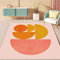 makeups1 Modern Designer Teppich rutschfest Rugs Rosa orange gelbes geometrisches Muster für Wohnzimmer Schlafzimmer Teppich Büro Teppiche Leicht zu reinigen 80x120CM (2ft7 x3ft11)