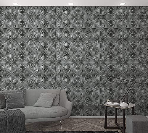 NEWROOM Vliestapete [ 2,70 x 1,59m ] großzügiges Motiv - kein wiederkehrendes Muster - nahtlos große Flächen möglich - Fototapete Ornament Barock Made in Germany